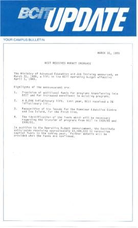 BCIT Update 1989-03-31