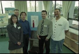 Open House 1998; second year mechanical systems students and teacher gathered around first prize ...