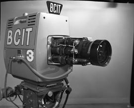 British Columbia Institute of Technology Broadcasting ; 1960s ; front view of a television video ...