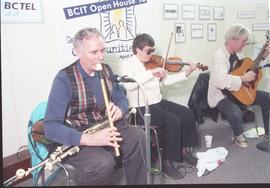 Open House 1998; group playing recorder, violin and guitar [photograph 1 of 2]