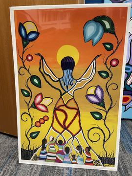 [unknown] [sun woman with arms upheld and women at the base of her skirt]