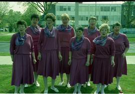 Open House 1992; group of women in matching outfits
