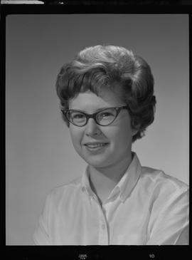 Lyall, Barbara (Barb), Reference Librarian, Staff portraits 1965-1967 (E) [1 of 3 photographs]