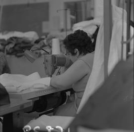 Sewing, 1971; woman using a sewing machine [2 of 8]