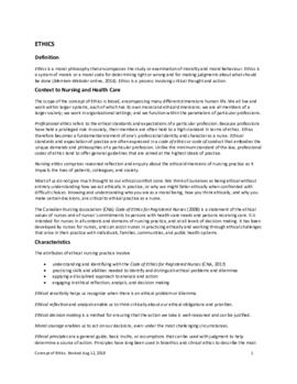 Concept of Ethics