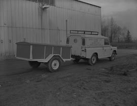 Sheet metal, 1968; truck from BCVS students for British Columbia Youth Salute Guyana Youth with a...