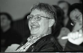 Communications Relations Opening Day 1991;man with beard smiling while facing forward