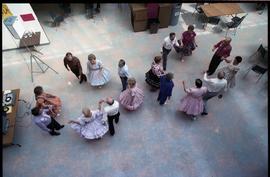 Open house 1992; group mid square dance [photograph 2 of 3]
