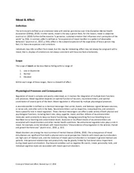 Concept of Mood and Affect