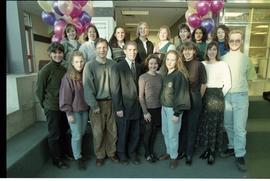 Open house 1995; group standing for photo [photograph  8 of 8]