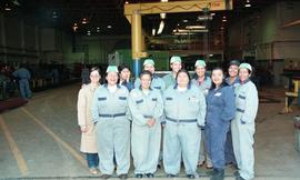 Pre-trade Aboriginal women; welding, group shot of students wearing uniforms [2 of 8 photographs]