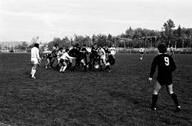 BCIT's Cougar Rugby sports team playing a game on the BCIT sports field. BCIT Recreation [6 of 11...