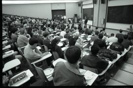 Communications Relations Opening Day 1991; man giving lecture far right back view [photograph 1 o...