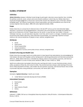 Concept of Global Citizenship