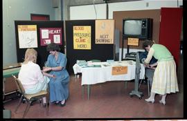 Open House 1986; blood pressure clinic in use