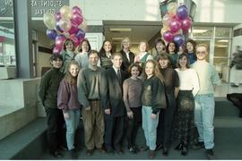 Open house 1995; group standing for photo [photograph  6 of 8 ]