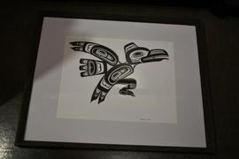 [unknown] [stylized eagle standing?]