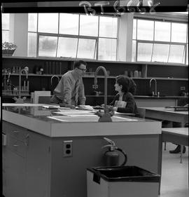 BCVS image of Basic Training Skills Development (BTSD) instructor talking with two students in th...