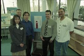 Open House 1998; second year mechanical systems students and teacher gathered around first prize ...
