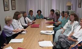 Health part-time, Hemodialysis, St. Paul's Hospital, meeting, people around a large table [5 of 7...