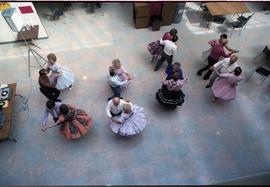 Open house 1992; group mid square dance [photograph 3 of 3]