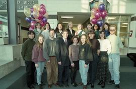 Open house 1995; group standing for photo [photograph  7 of 8 ]