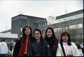 Open house 1992; students posing for camera [photograph 2 of 2]