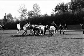 BCIT's Cougar Rugby sports team playing a game on the BCIT sports field. BCIT Recreation [9 of 11...